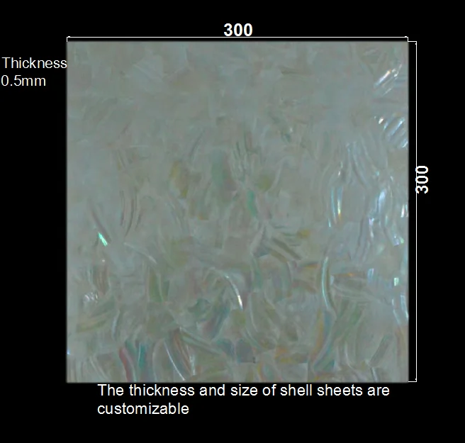 Mother of pearl shell veneer paua abalone paper laminate shell sheet DB058