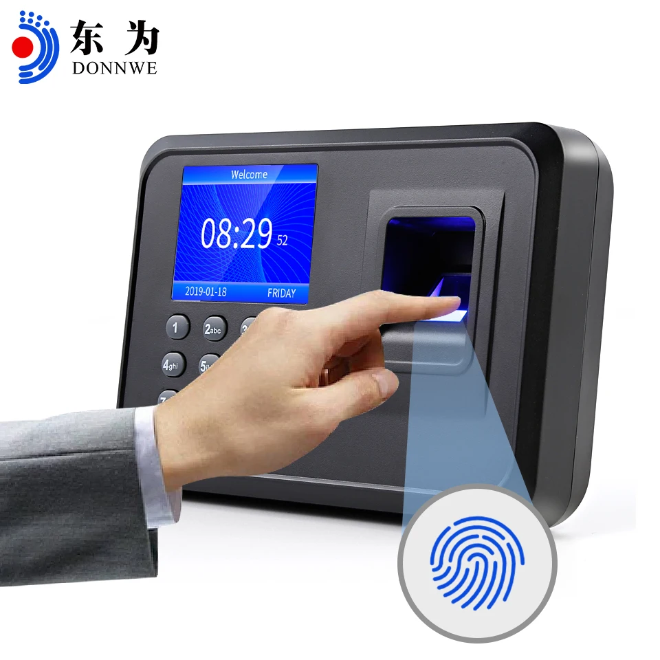 Spanish/Portuguese/Korea  Version  Fingerprint Time  Attendance  Machine  USB/Disk Biometric Recognition  For Business F01