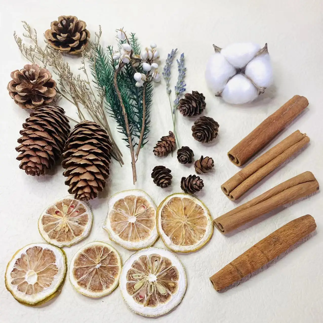 Diy Handmade Dried Flower Dry Plant Pineapple Dried Fruit Lemon For Garland Candle Making Frame Decor