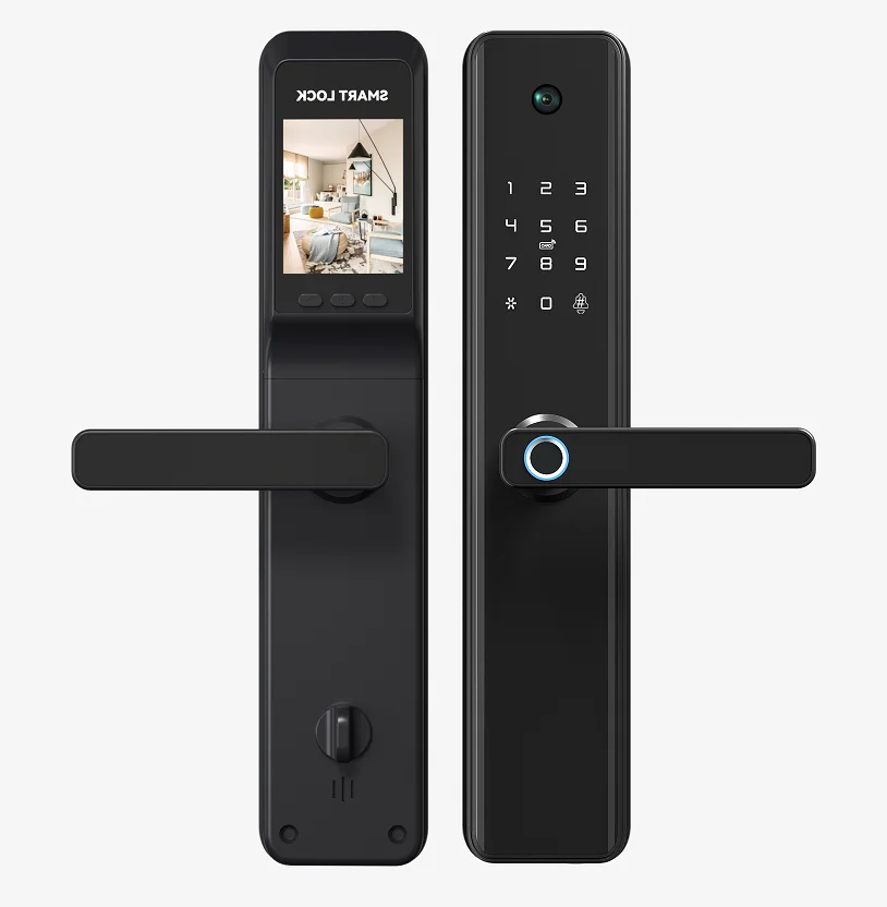 SINOVO New Design Wholesale Price Tuya WiFi App Electronic Smart Door Lock with Camera