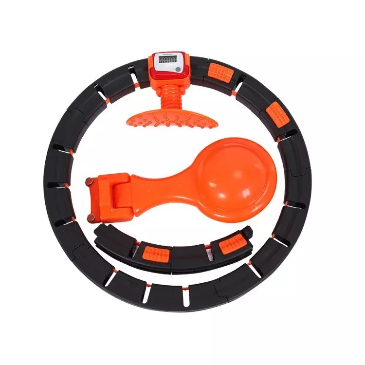 New high quality drip-free intelligent digital count adjustable massage loose weight indoor and outdoor weighted huia hoop