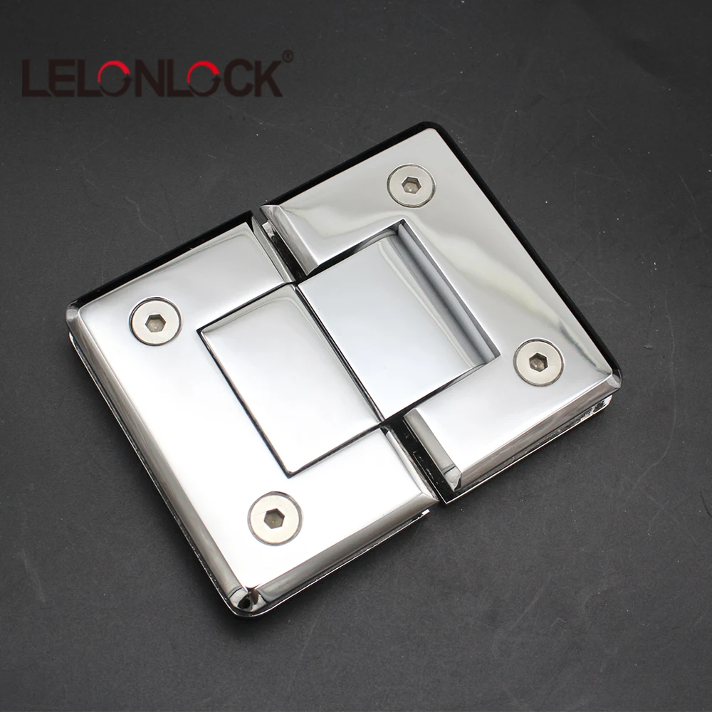 180 degree brass material glass to glass beveled shower door hinge