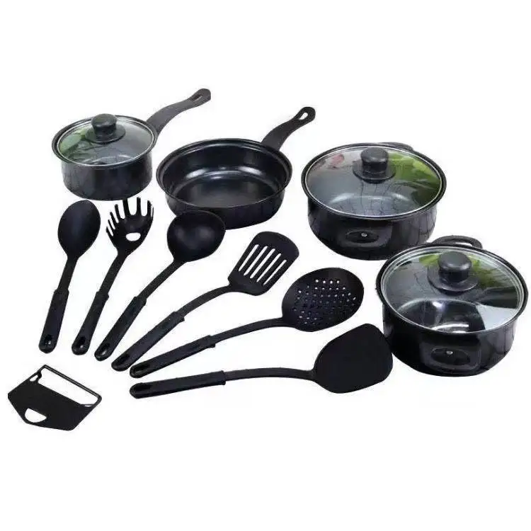 
Hot sale non-stick pan set low price promotion self cooking pot 