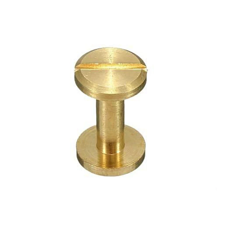  Customised m2 m6 m8 5/16 male to female chicago screws head gunmetal 12mm x 5mm polished brass button screw for