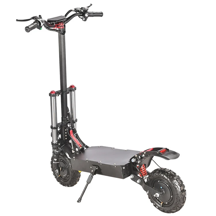 Warehouse 1200W Brushless Dual Motor Maximum Speed 70Km/H Fast Fat Tire Electric Scooter