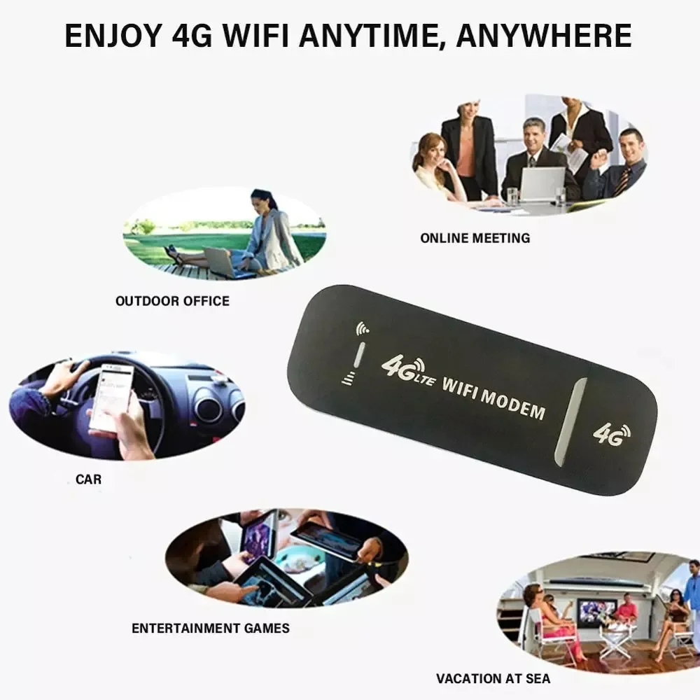 High Speed 150Mbps Wireless Network Card USB Dongle Car Wifi Hotspot 4G Wifi Modem