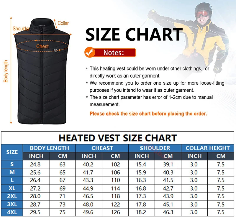 Men Autumn Winter Smart Heating Cotton Vest Usb Infrared Electric Heating Vest Women Outdoor Flexible Thermal Warm Jacket