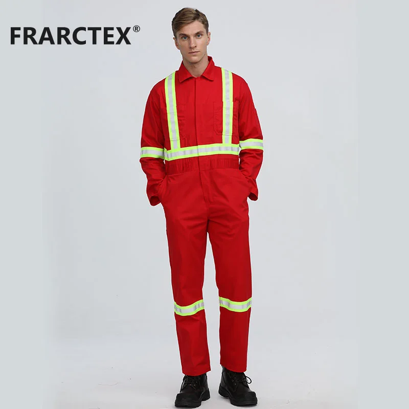 Supply Factory safety clothing coveralls flame retardant workwear for oil and gas coverall