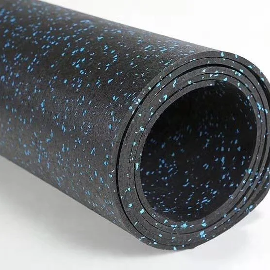 CATY Top one factory produced rubber roll gymnastic mats for fitness rubber Floor anti-slip indoor gym shock absorption