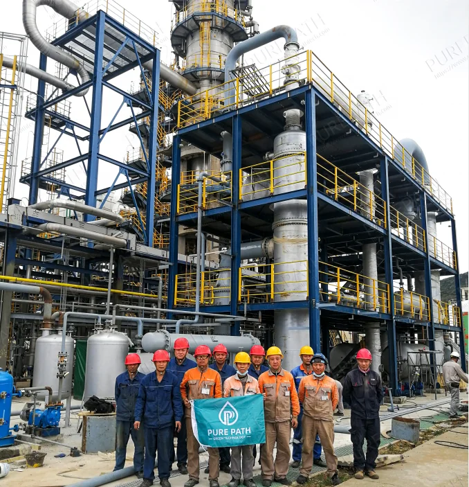 85% Oil Yield Rate motor oil refinery system distillation machine