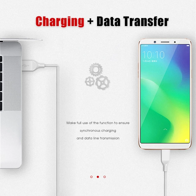 Original Bulk 1M Multi Color Fast Charging V8 Mobile Phone Data Charger Micro USB Cable