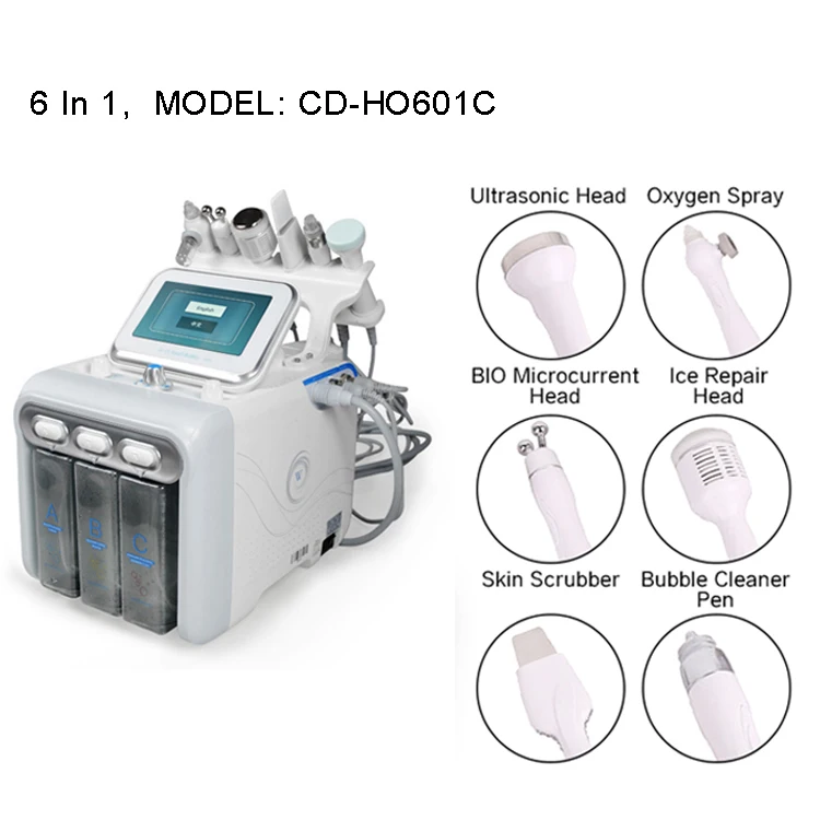 Hydrabeauty  6 in 1 multifunctional oxygen hydrapeel facial  newface machine beauty aquafacial h2o2 equipment