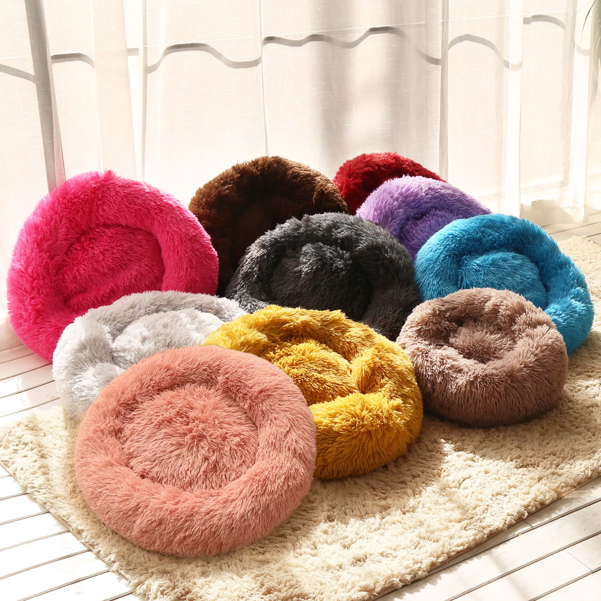 
Dog cat bed winter warm small and medium pet cats bed pet supplies 