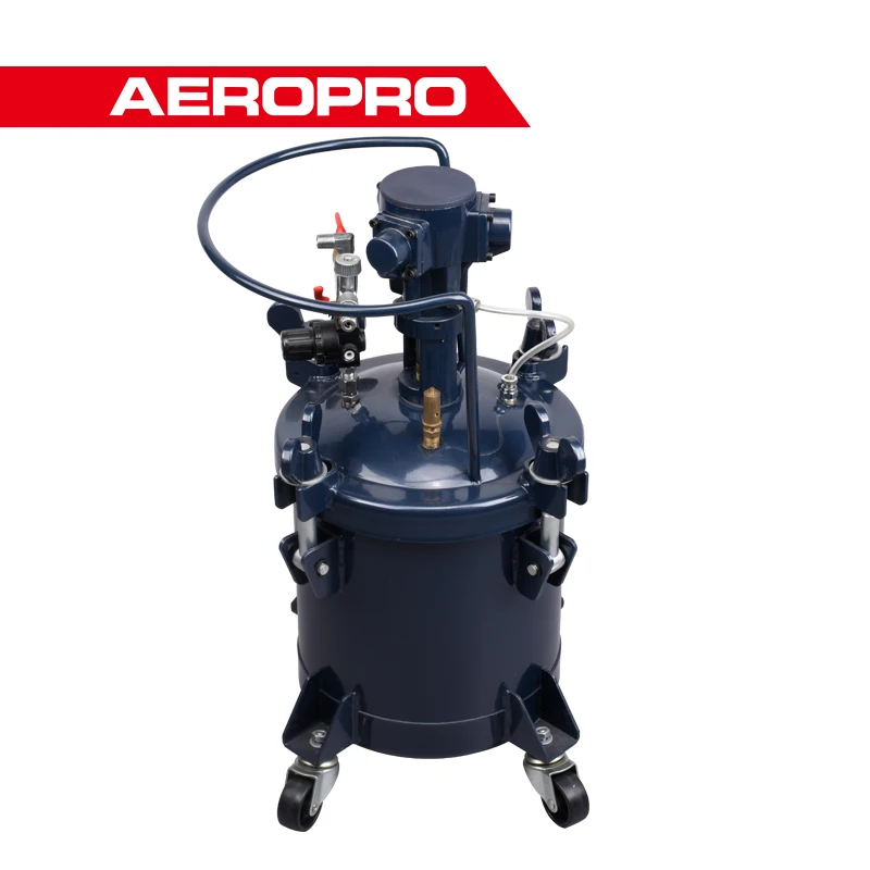 RONGPENG R8318A High Pressure 10L Automatic Mixing Paint Tank Spray Pot Air Pneumatic