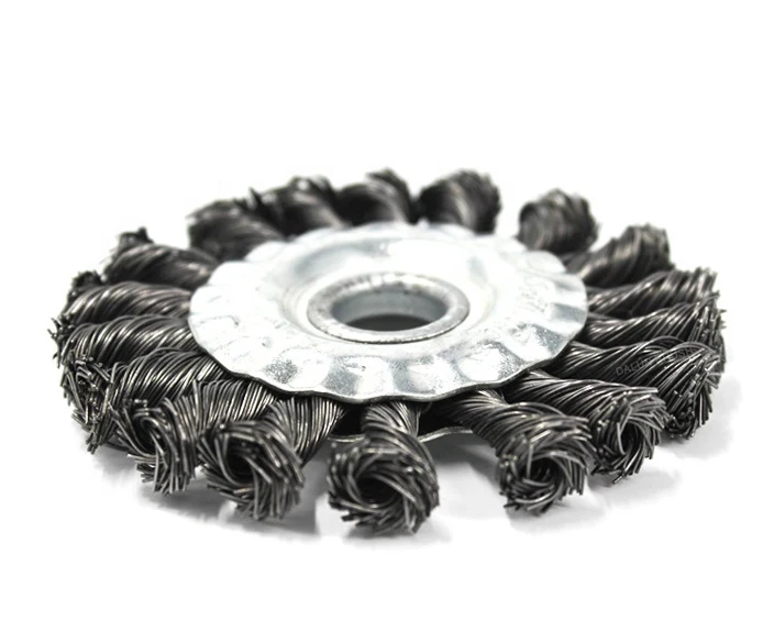 Round Rotary Weed Wheel Twisted Knot Brush Industrial OEM Cup Wire Clean Multiple Sizes as Well as Custom Sizes 3 Years CN;SIC