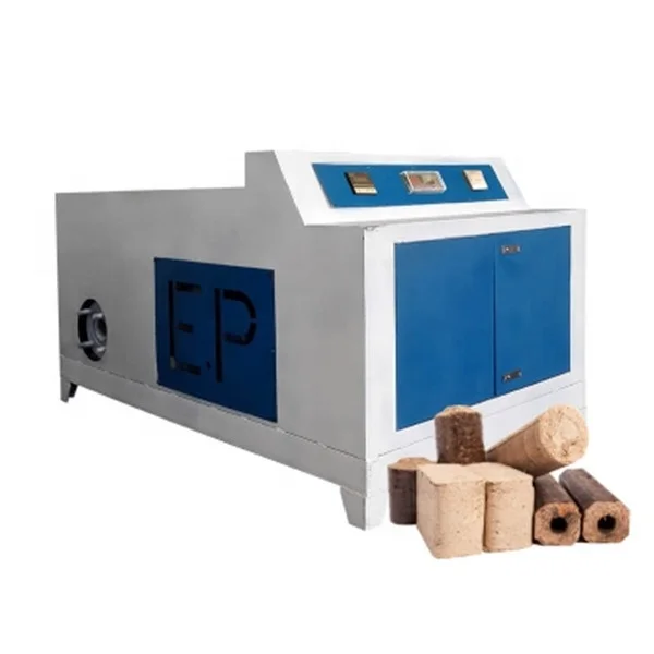 Coffee Grounds Olive Rice Husk Firewood Extruder India Bio Waste Log Wood Sawdust Briquette Making Machine