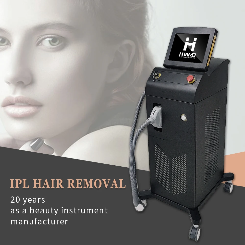 Huamei opt ipl hair removal professional machine dark spots removal e-light ipl skin rejuvenation machine