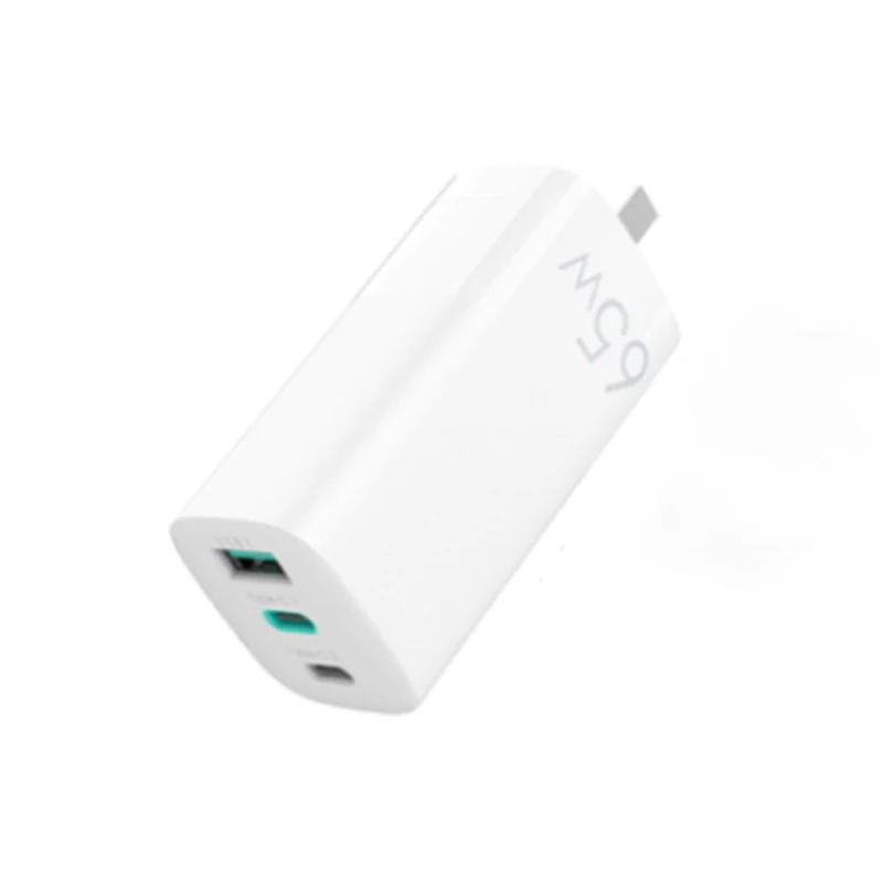 
miltiple port mini wall charger usb gan charger 65w macbook laptop adapter manufacturer private label cheap price 