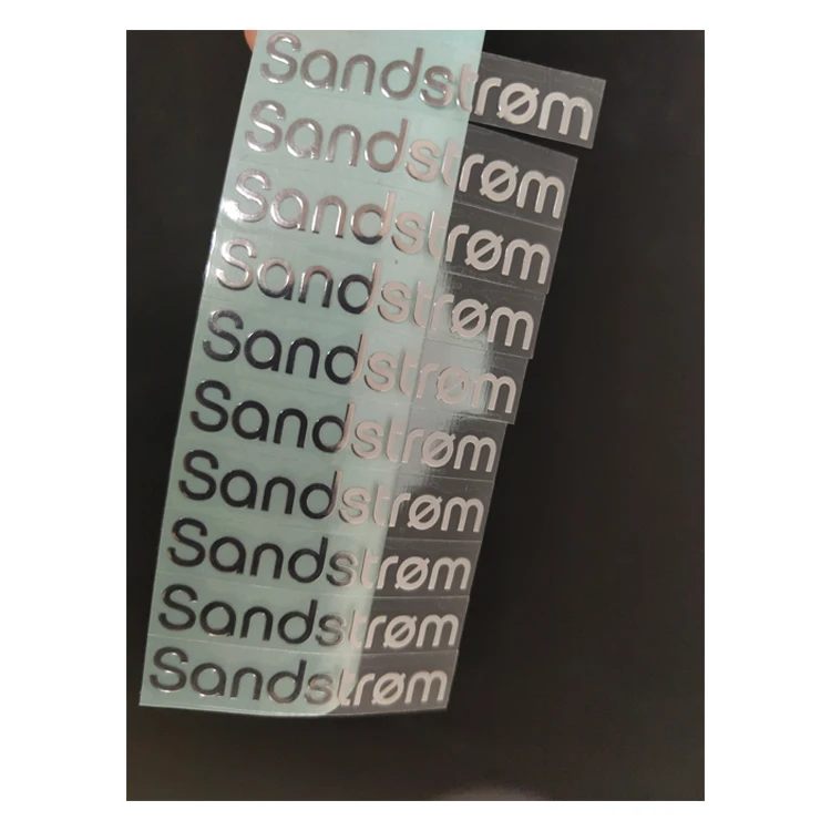 Adhesive Metal Nickel Decals For Antique Furniture electroforming label