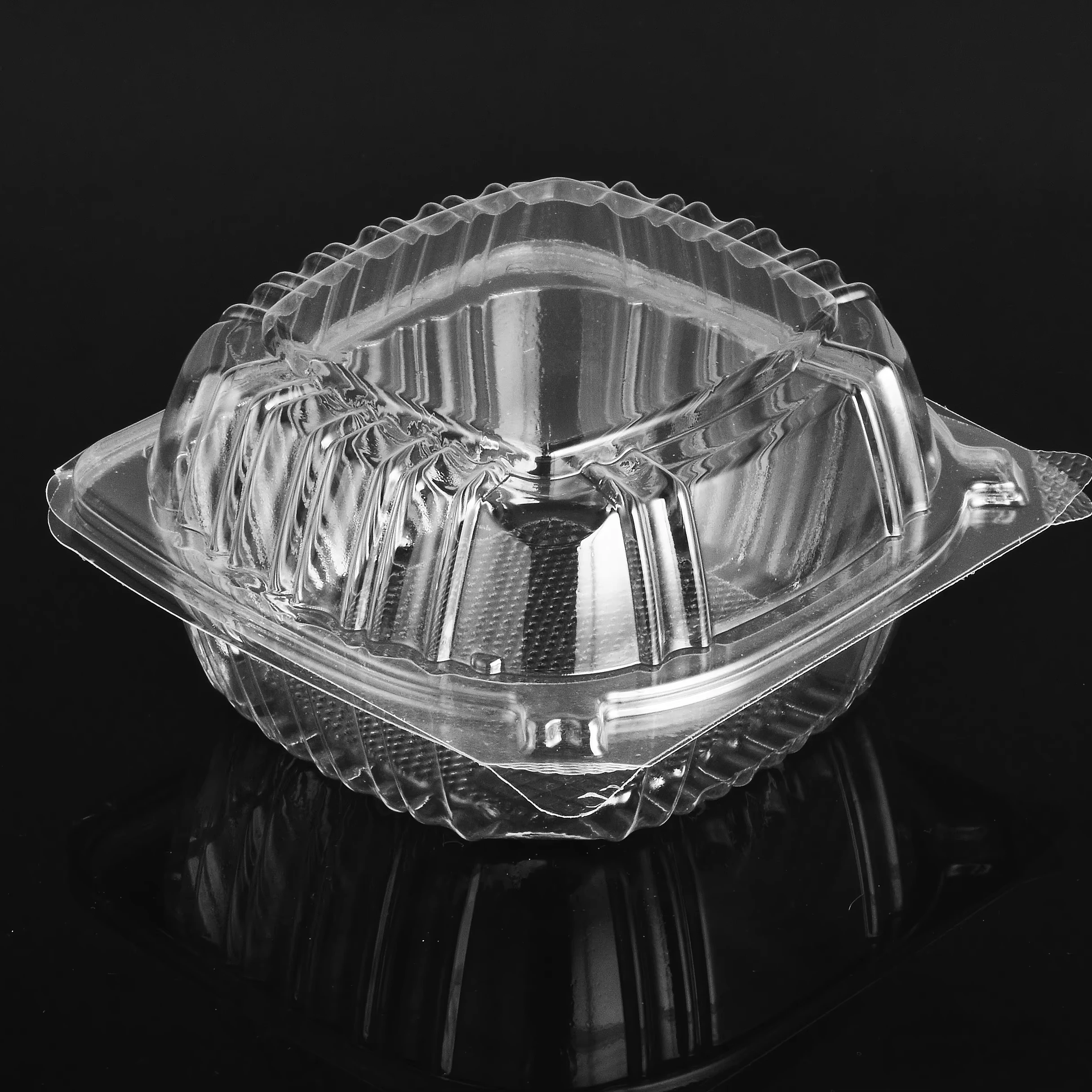 Fruit Box Containers Square Clear Hinged Take out Plastic Food Carton Transparent Cupcake Box And Packaging