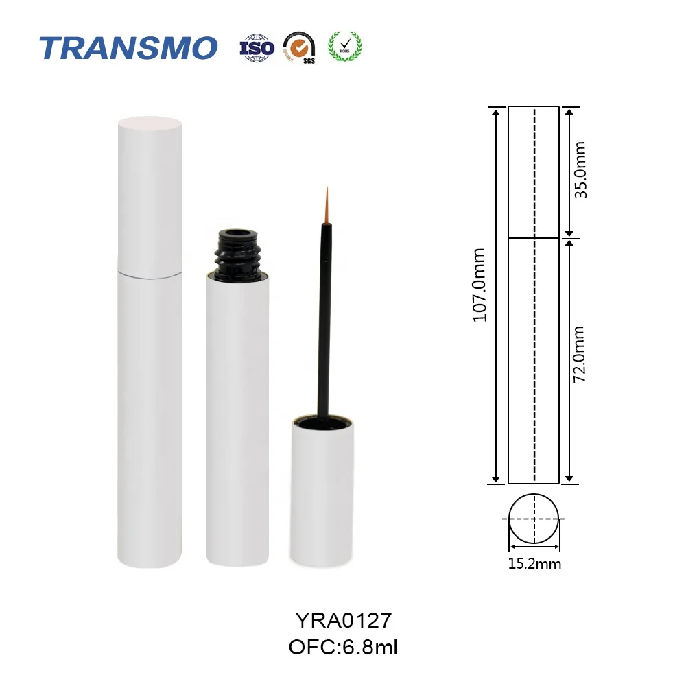 6ml Eyelash Serum Bottle Packaging Custom Eyeliner Container 6.8ml Empty Luxury Gold Eyelash Growth Serum Tube