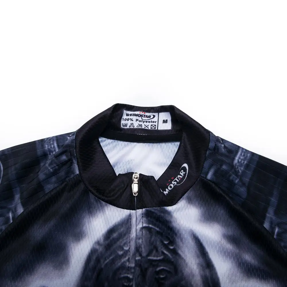 3D Skull Riding Cycling Jersey Men Mountain Bike Jersey mtb Bicycle Wear Maillot Ciclismo Summer Anti-sweat Cycling Shirt