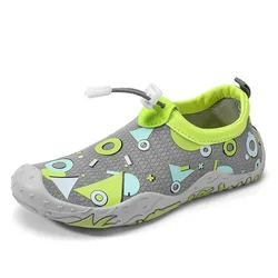 Kids Water Shoes Rubber Sole Durable Quick Dry Cute Children Cartoon Opp Bag Unisex Lycra 100 Pairs 203 Children,baby CN;FUJ