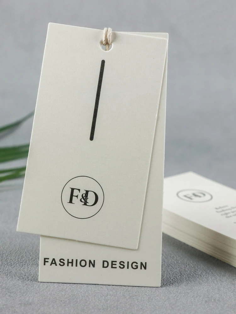 
Factory sale custom new fashiobn printing swing clothing price hang tags 