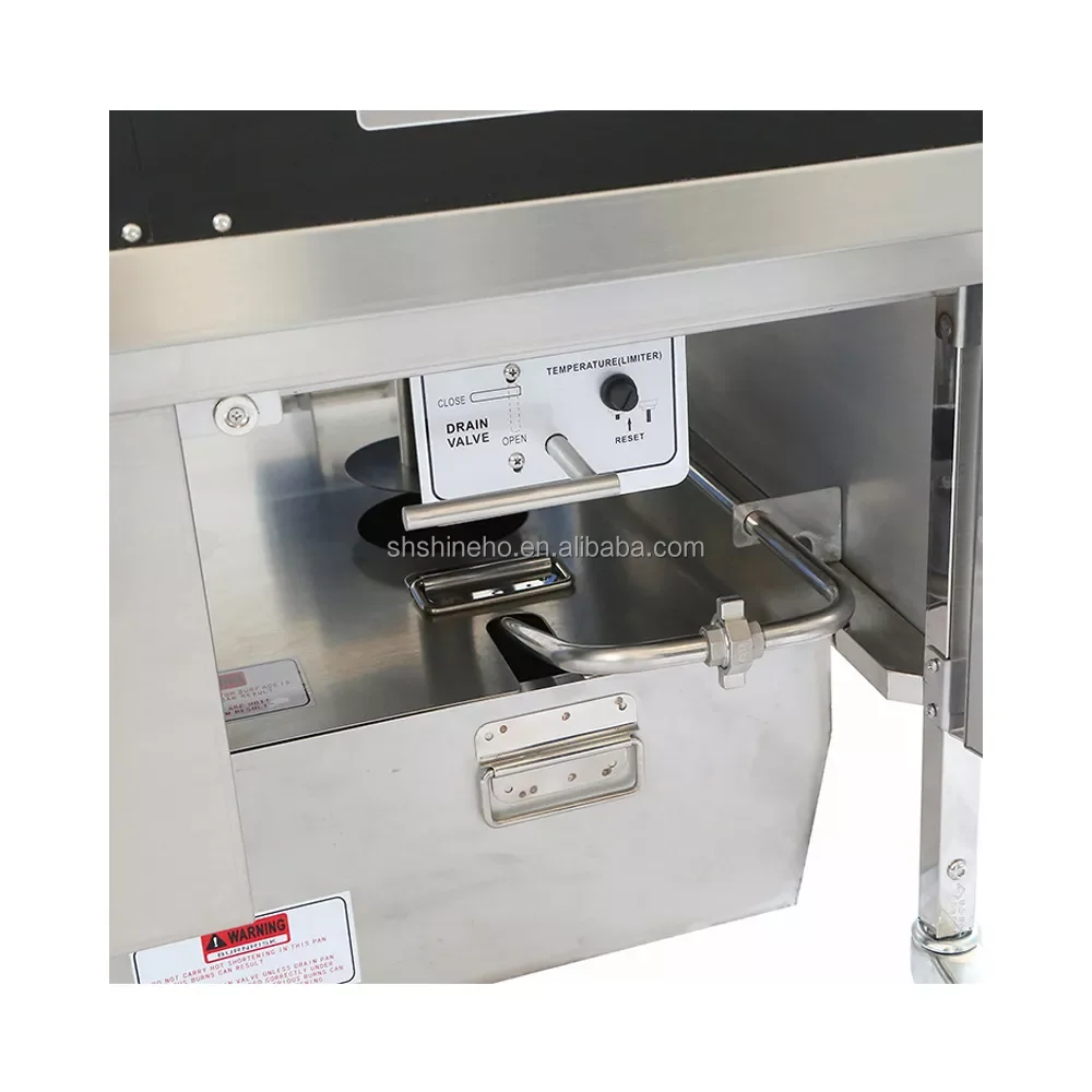 Shineho P032 Hot Selling industrial Wholesale Price Custom Mcdonalds Electric Gas Open deep fryer in stock near me