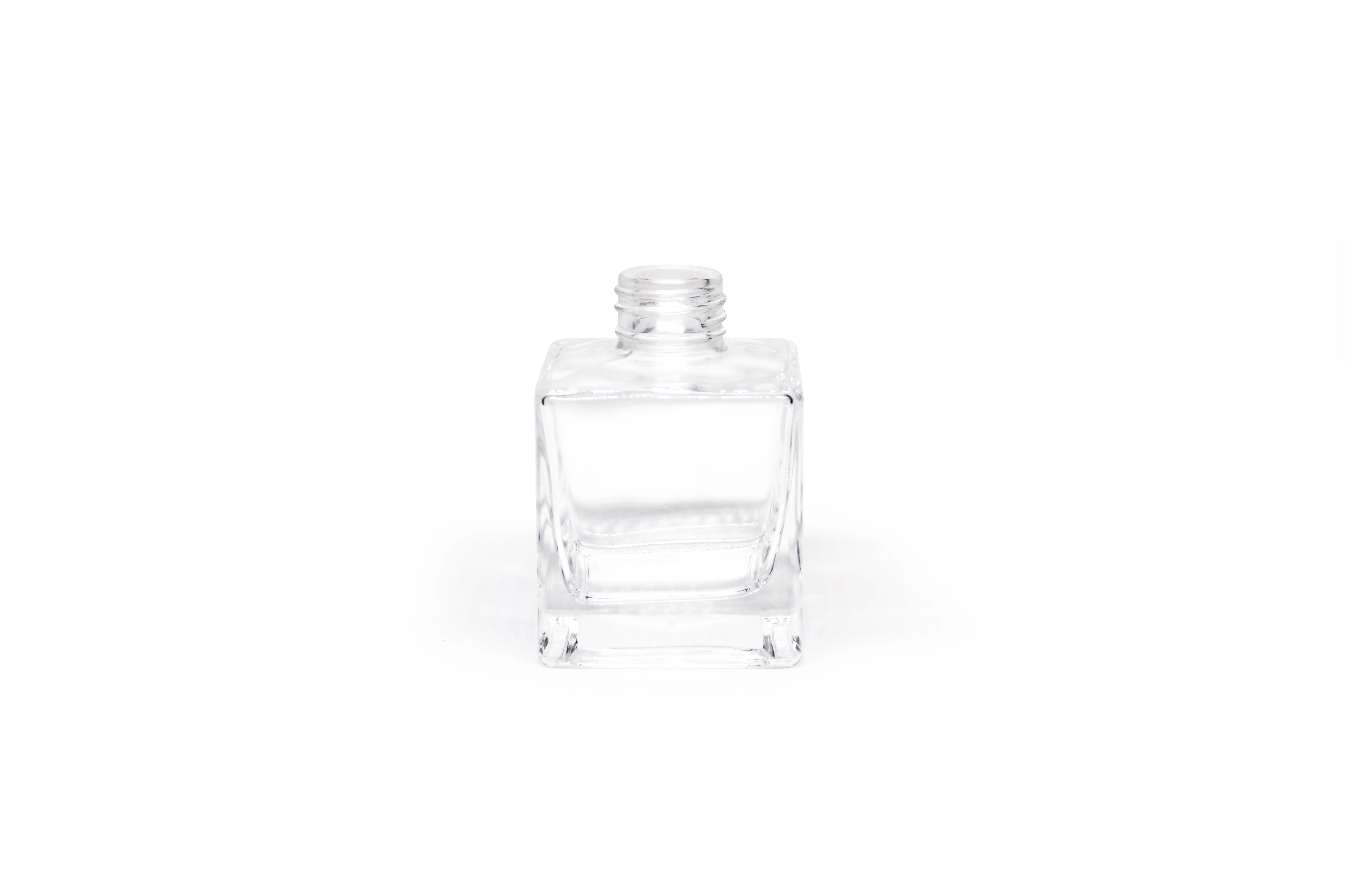 
Nice design home decoration 100ml small square reed diffuser glass bottles with screw cap factory price 