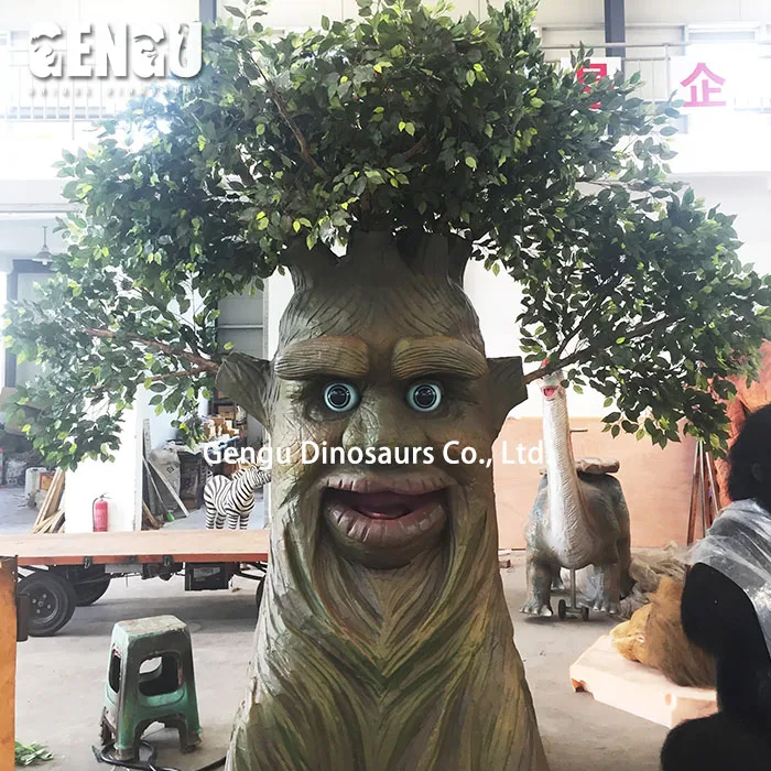 Indoor Playground High Simulation Attractive Animatronic Tree