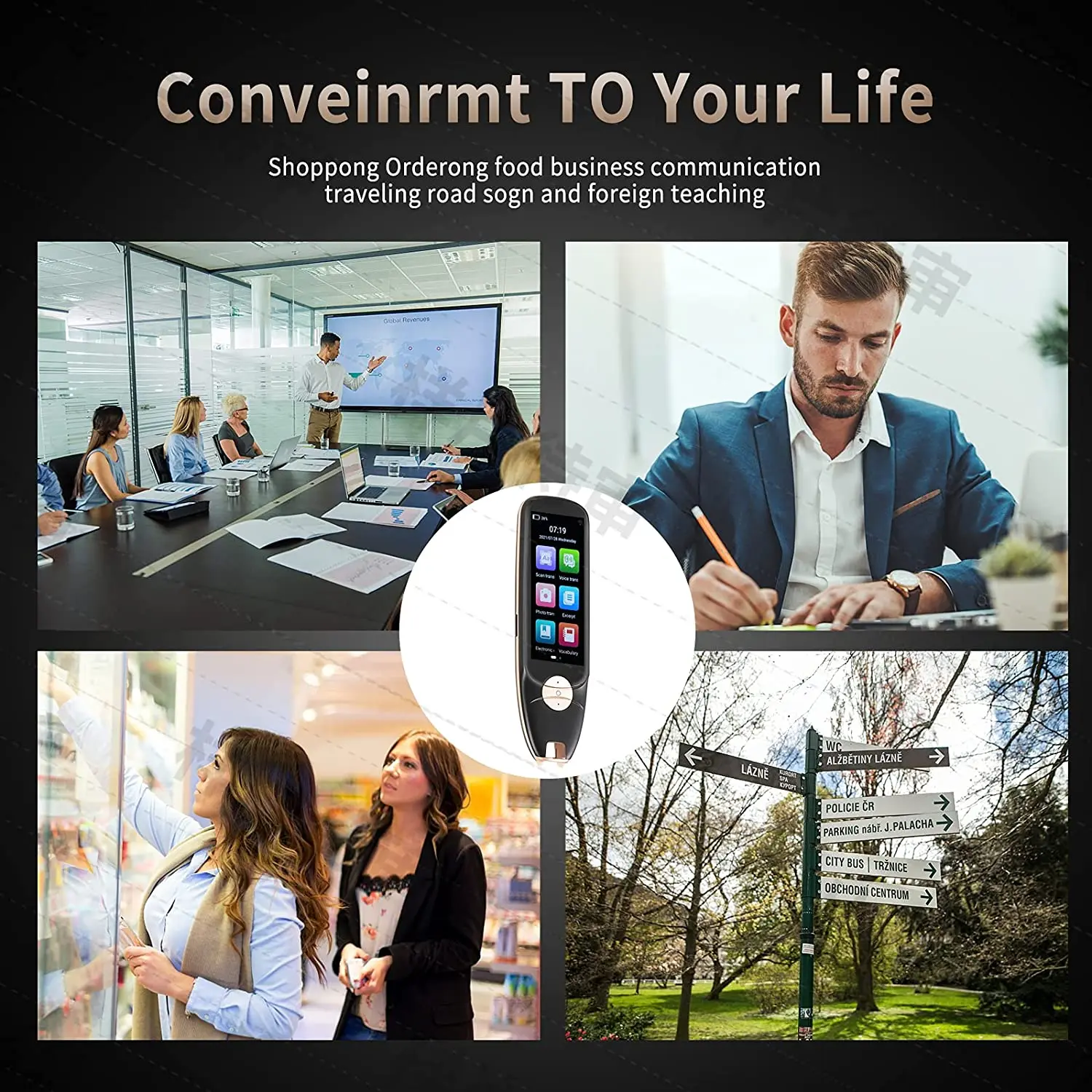 Touch screen 108 languages  offline translation with camera Smart voice translator