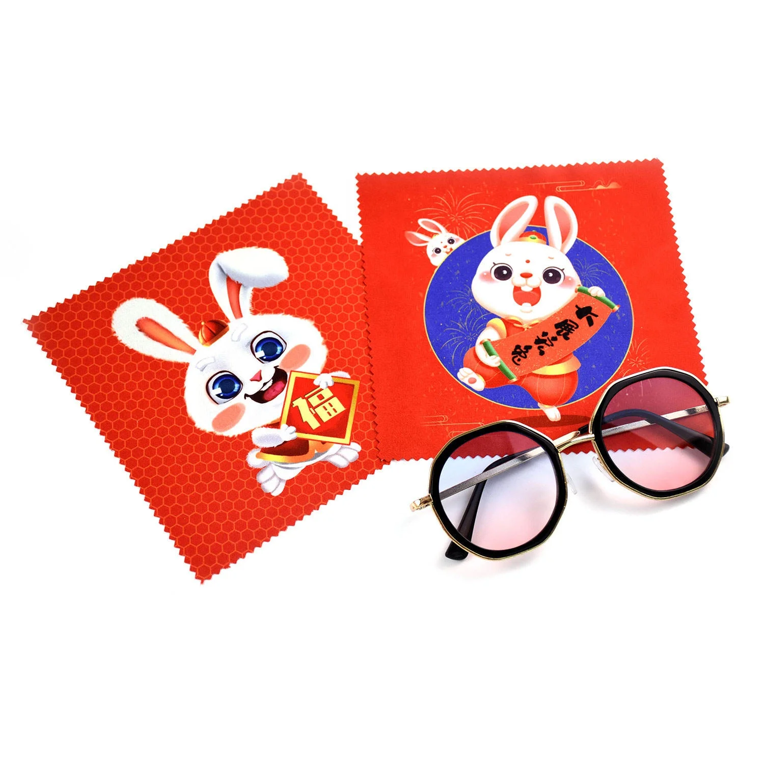 Cute rabbit Glasses cleaning cloth  Safe for All  Eyeglass and Camera lenses screen