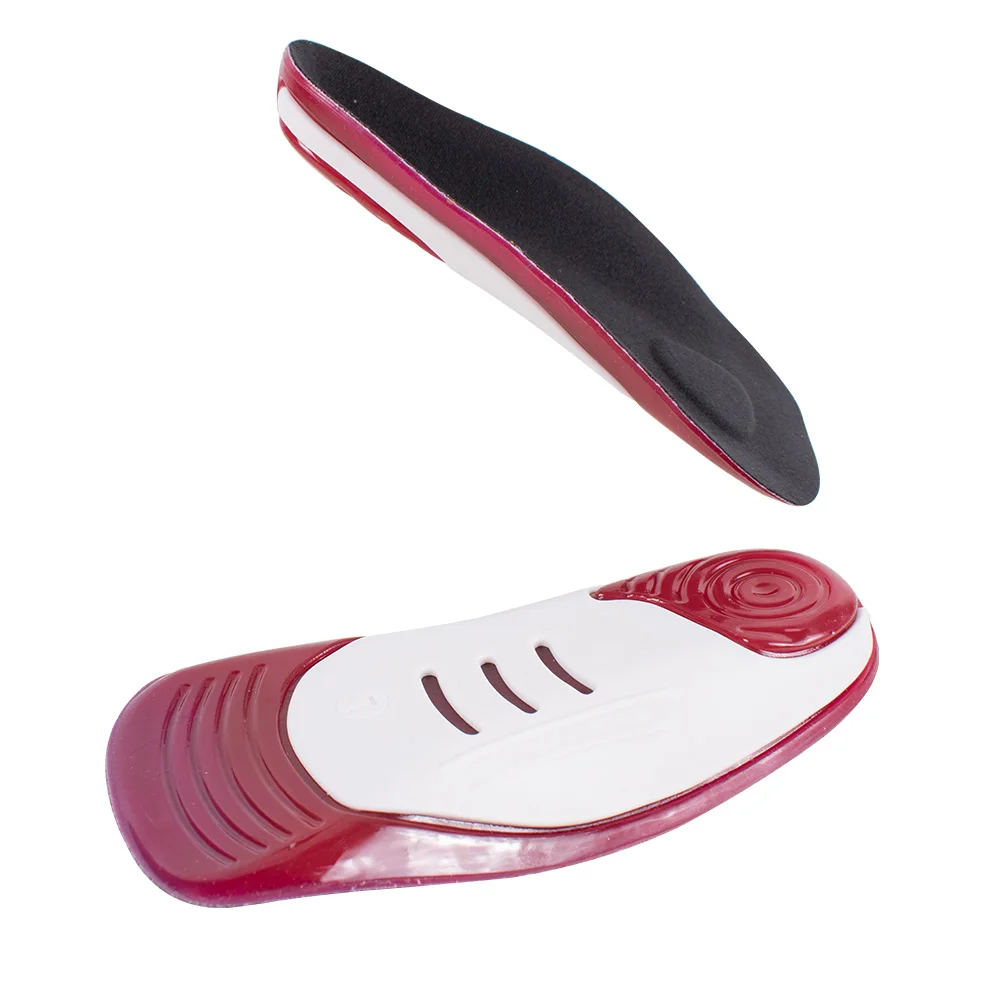 ZRWE05 GEL Sports Work Comfort Insoles for Shock Absorption Heel Protection Relieve Foot Pain for Men Women