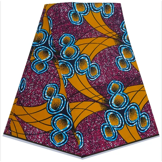 Wholesale Cheap African Wax Print George Fabric Colorful Ankara Cotton Spandex Fabric for Earrings