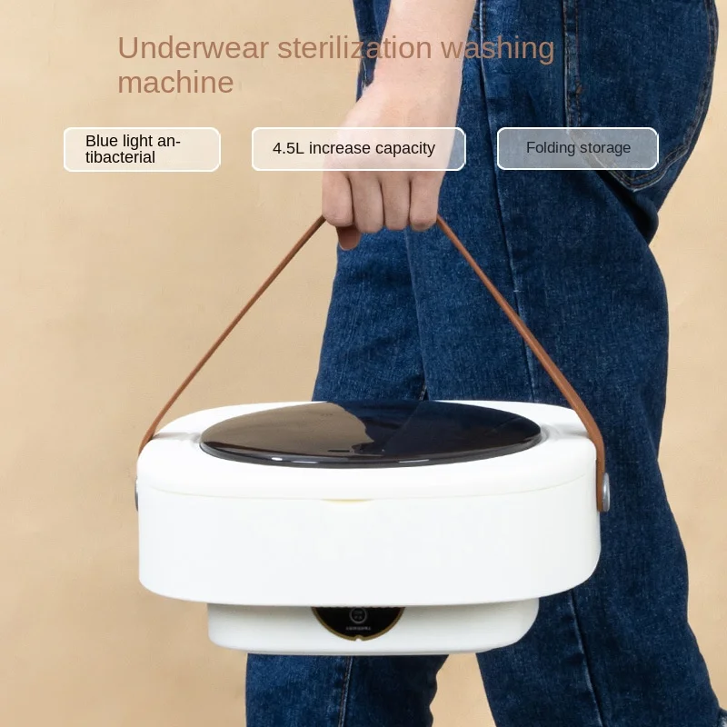 Retro Save Energy Quick Washing Easy-using Electric Automatic Foldable Mini Baby Cloth Washer