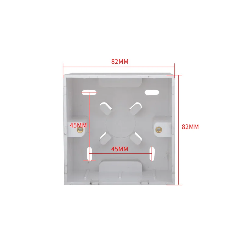 86 Type Plastic Wall Mounted Bottom Box Outlet Sockets Back FTTH Optical Switch back box