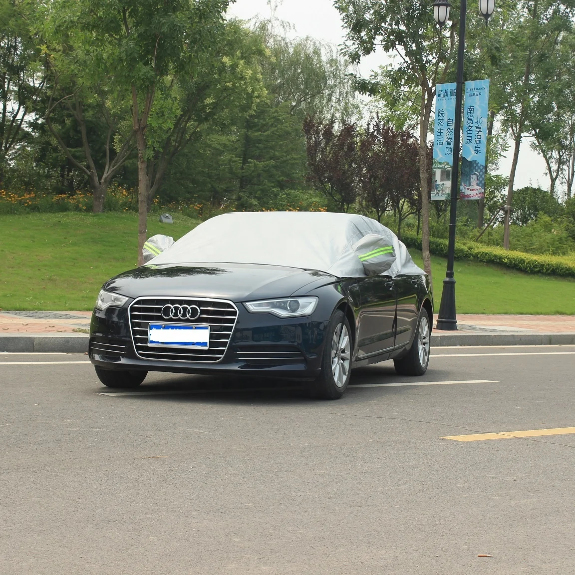 Outdoor Car Cover All Weather Waterproof Polyester Sun Proof Car Covers For Different Car