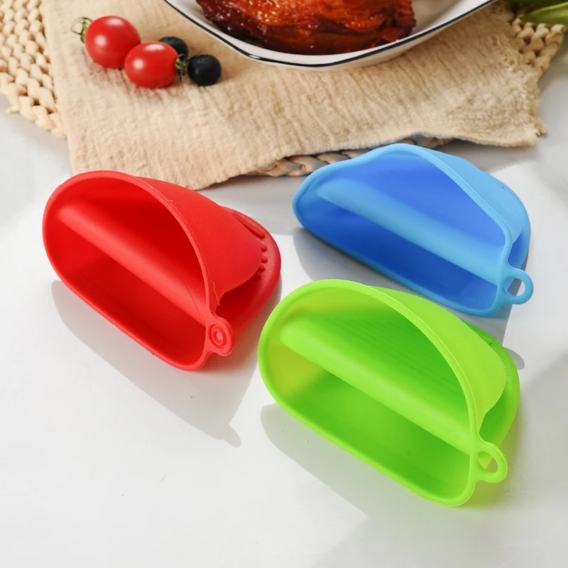 Classical Design Heat Resistant Silicone Thickened Oven Pinch Grips Mitt for Cooking