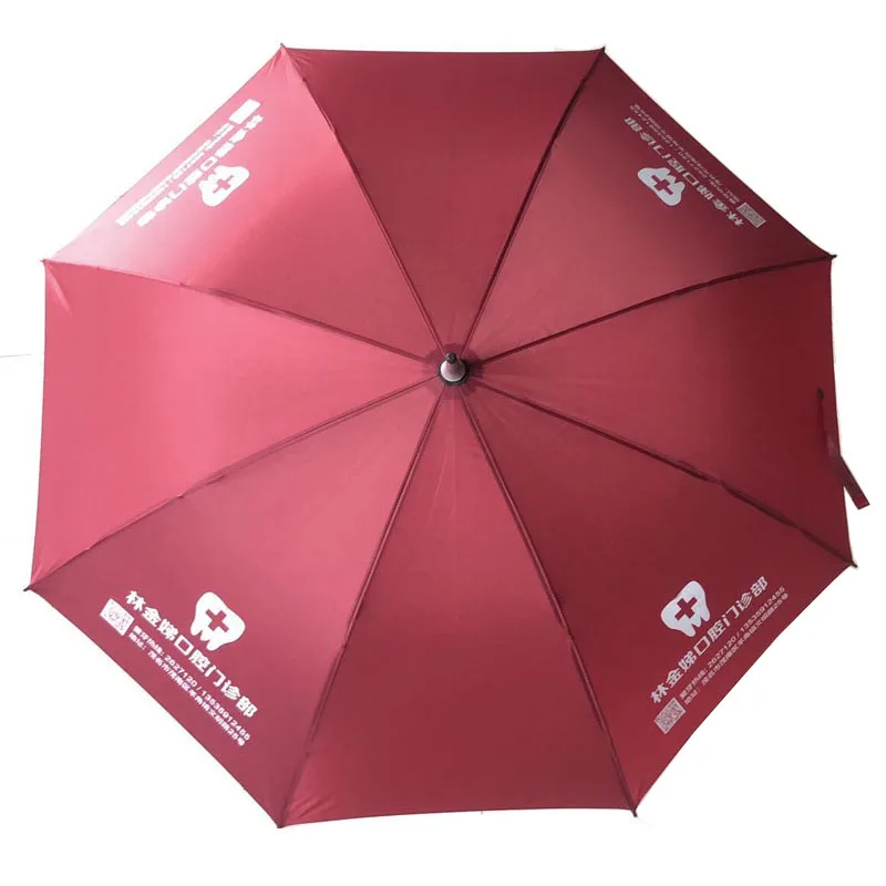 2022 Hot Sale Self-Opening Umbrella Small Portable Black Glue Red Coating UV-Proof Automatic Sun Umbrella