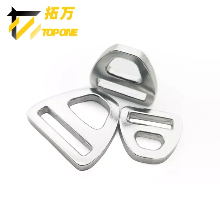 Black triangle high load-bearing aviation aluminum buckle backpack strap buckle accessories