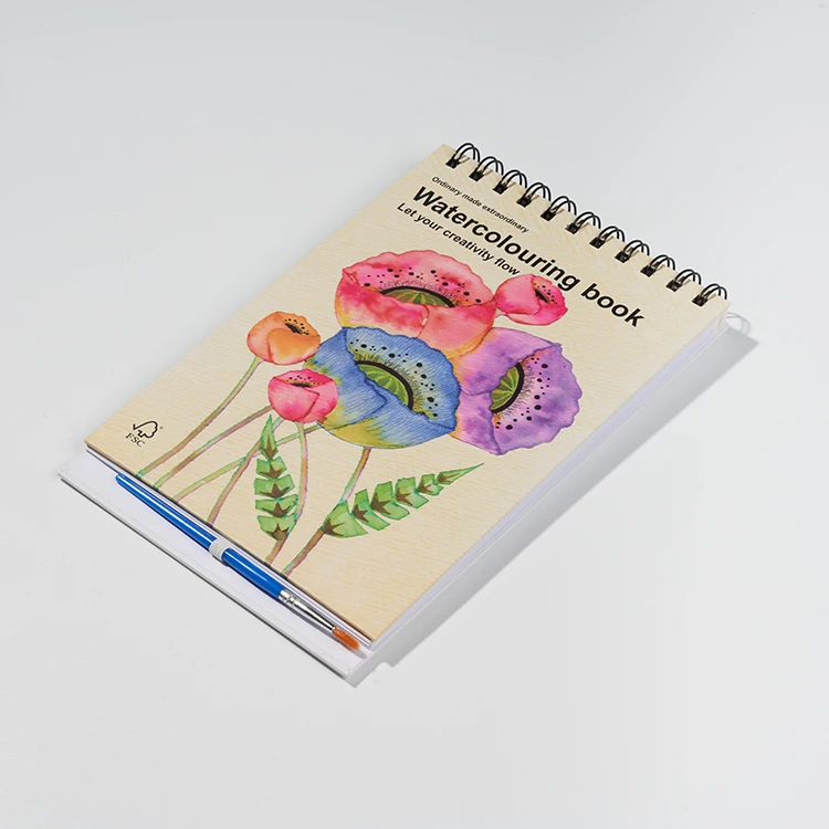 Xin Bowen Hot Sale Watercolor Sketch Painting Set A3 A4 A5 Sizes Spiral Bound Book with Custom Printing Logo
