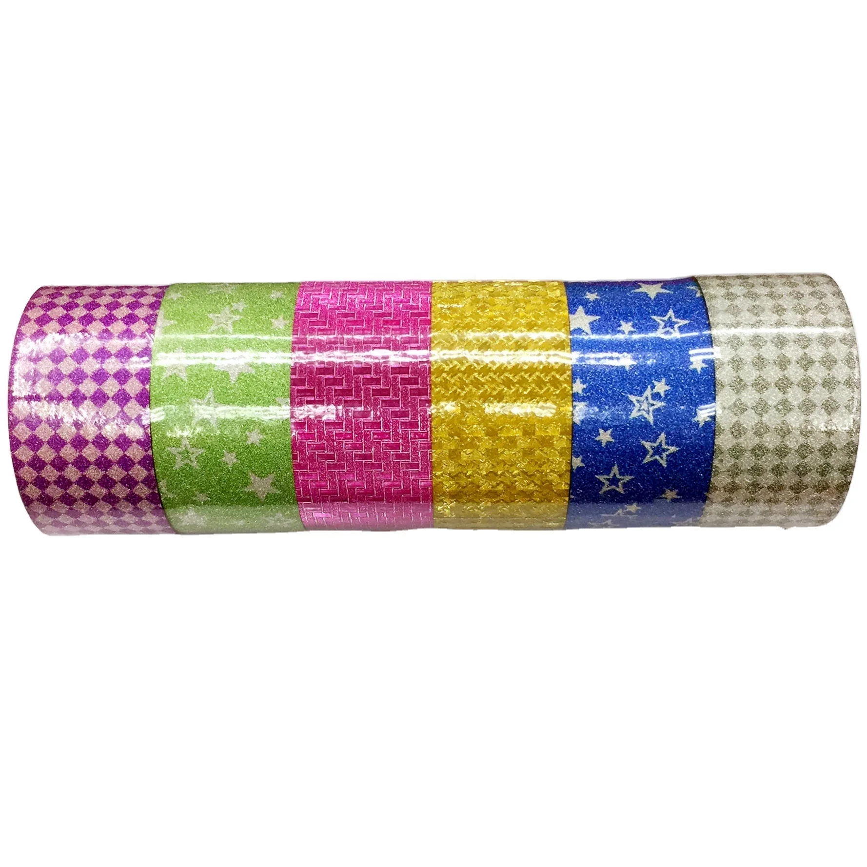 hot selling glitter adhesive tape gift packing tape wall decoration paper tape