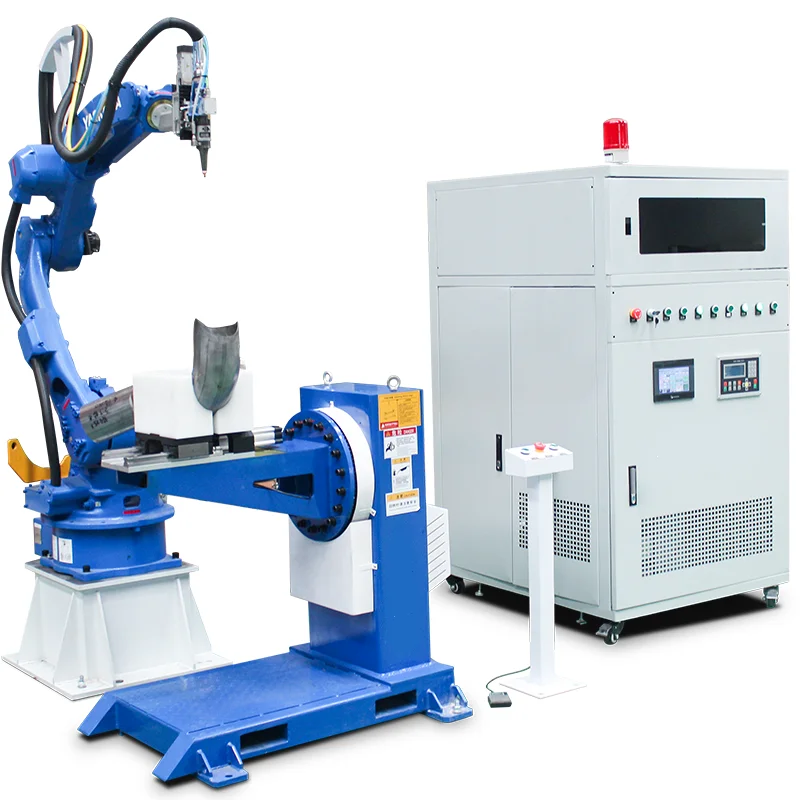 New-style vertical manipulator three-dimensional five-axis laser cutting machine
