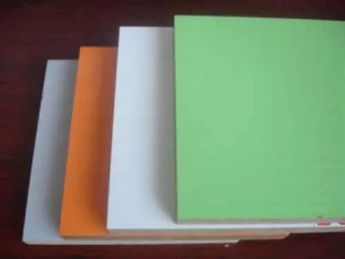 18 mm waterproof Double faces various colours melamine film mdf sheet for furniture