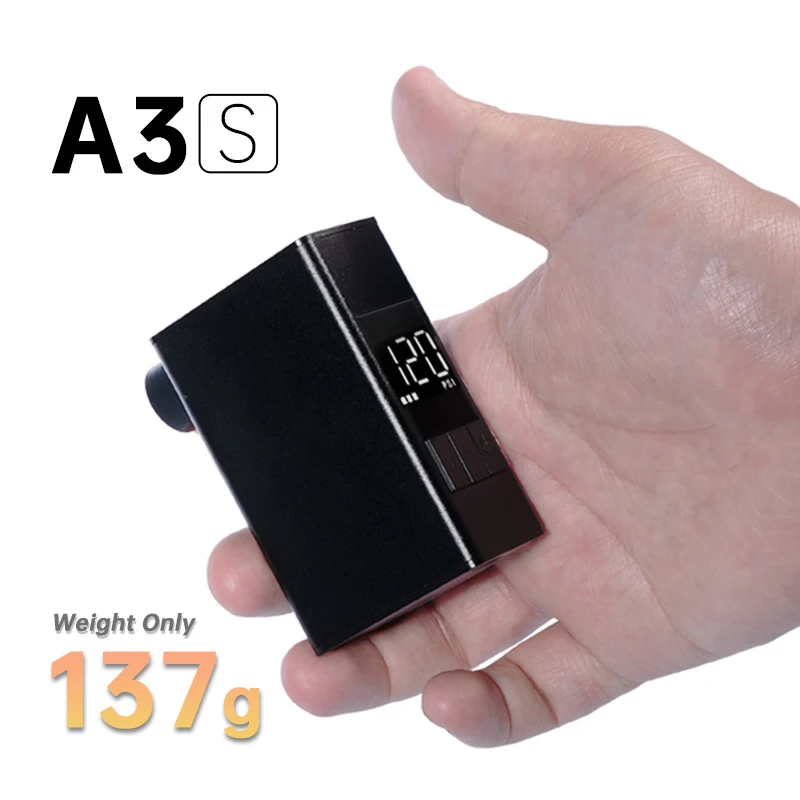 A3S Mini Electric Bike Air Pump 120 PSI Ultra Small Rechargeable Bicycle Air Pump