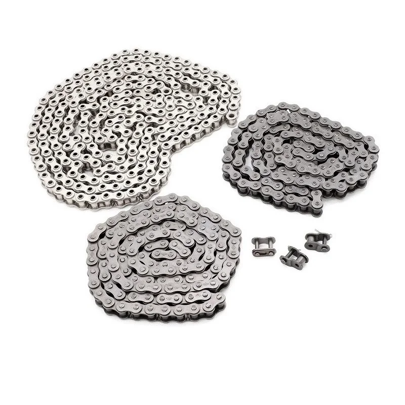China Factory Wholesale Stainless Steel Precision Simplex Transmission Chain Driving Chains 08a-1