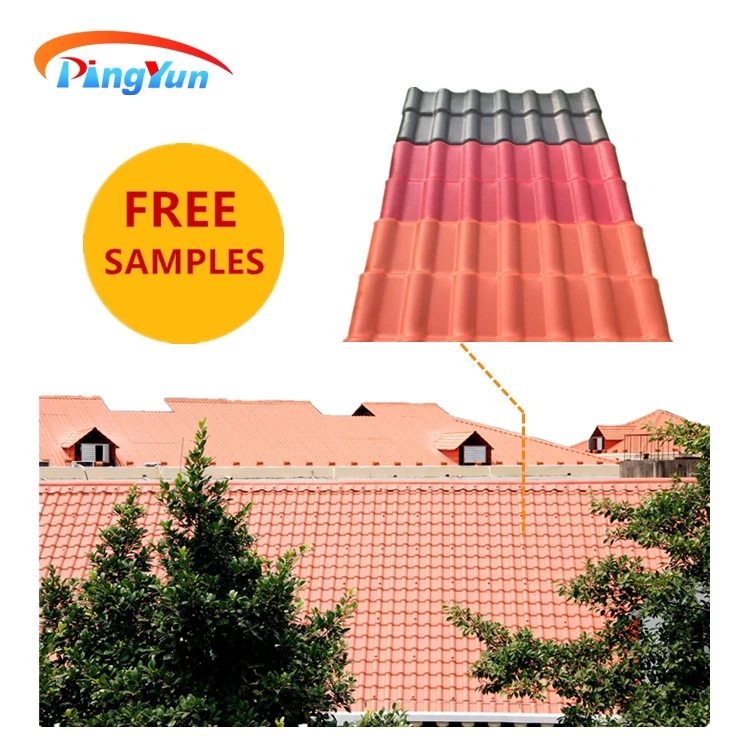 Heatproof spanish roof tile clay plastic roofing wave sheet for steel structure
