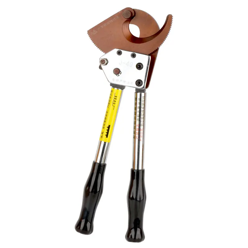 J40 Manual Heavy Duty Rachet Cutter Hydraulic Cable Wire Cutting Tool Retractable High Quality Uesd For Wire Cable