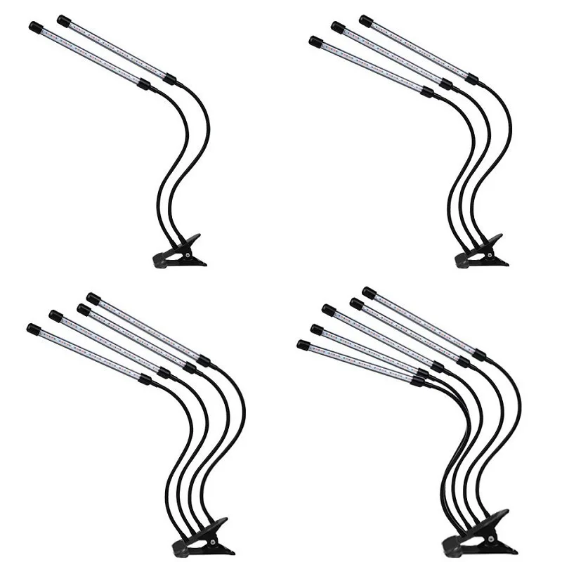 Indoor LED clip plant growth lamp USB dimming timing full spectrum seedling fill light gardening lamp